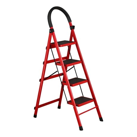 Escalera 4 Escalones Negra / Roja 001