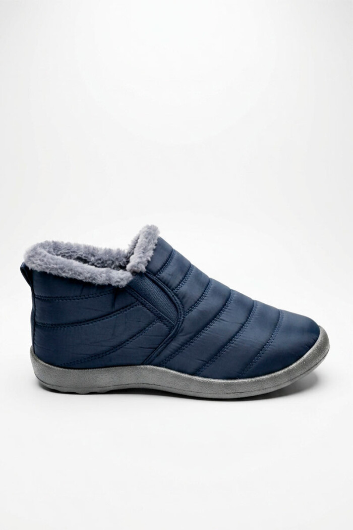BOTA NYLON FORRADA EN PIEL CON ELASTICO 9522/20 Azul