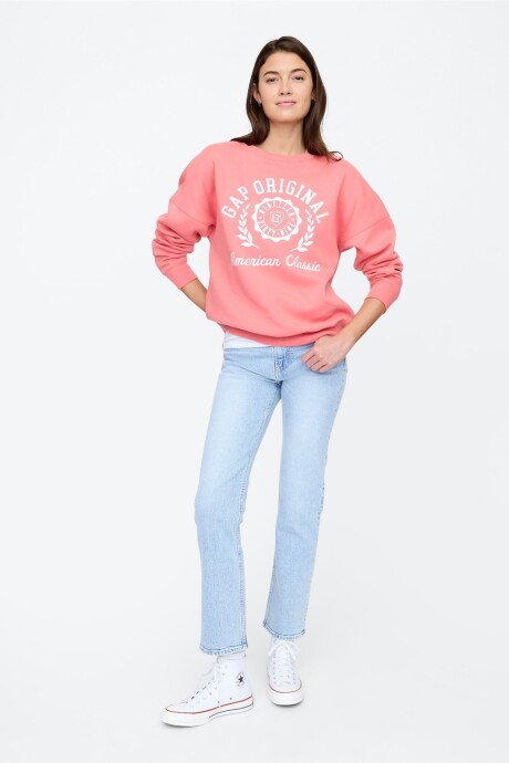 Buzo Deportivo Logo Gap Mujer Watermelon Ice