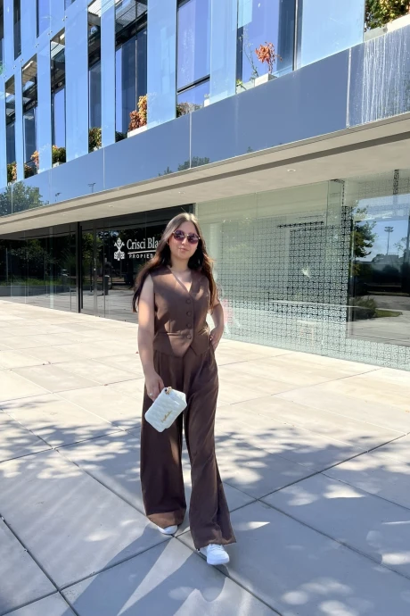 Chaleco Vanessa Marrón