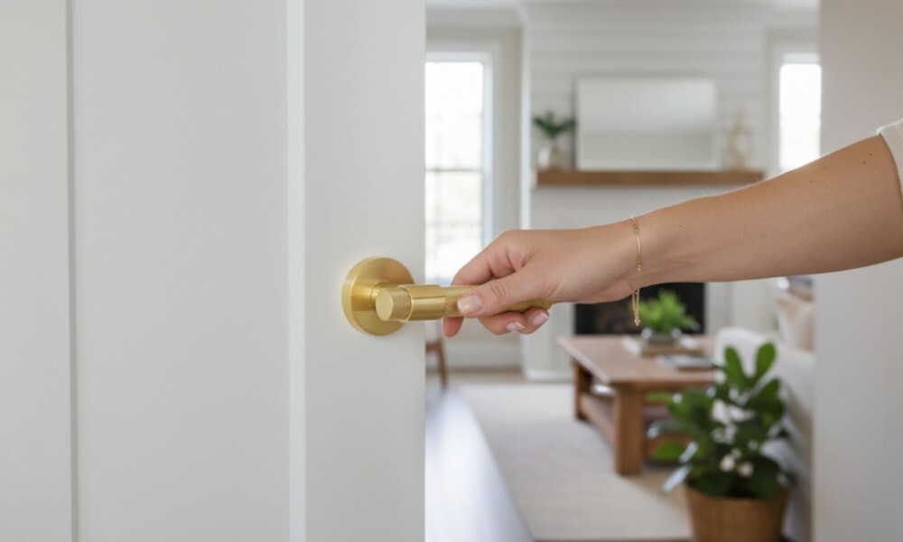 Manija para puerta dorada RS-910 PS Manija Para Puerta Dorada Rs-910 Ps