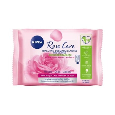 NIVEA TOALLITAS DESMQUILLANTES ROSE CARE TODO TIPO DE PIEL 25 UNIDADES NIVEA TOALLITAS DESMQUILLANTES ROSE CARE TODO TIPO DE PIEL 25 UNIDADES