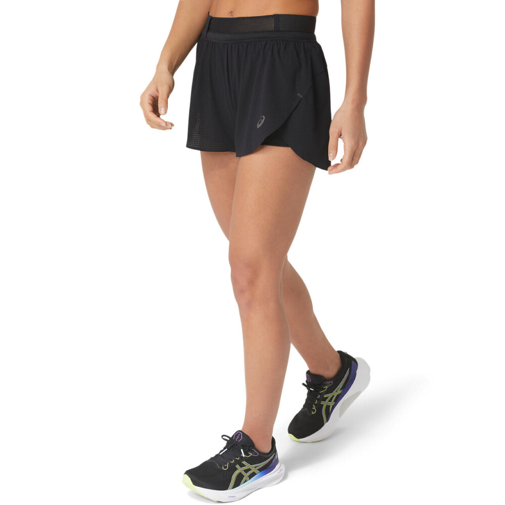 Short Running Metarun Split Short Mujer Performance Black