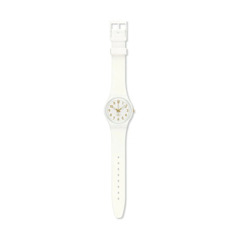 Reloj Swatch SO28W106 White Bishop de silicona Blanco