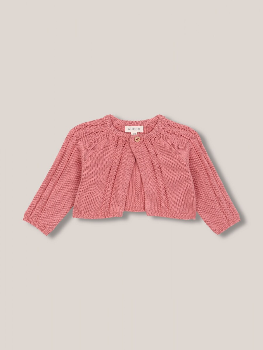 Chaqueta De Punto Rosa