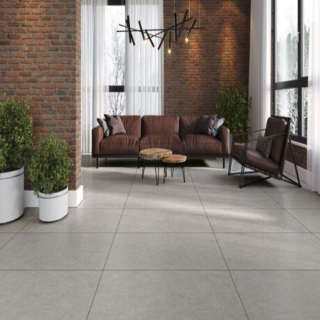PORCELANATO CUADRADO SATINADO GRIS CEMENTO 81X81 RECTIFICADO GAMAS DE GRIS