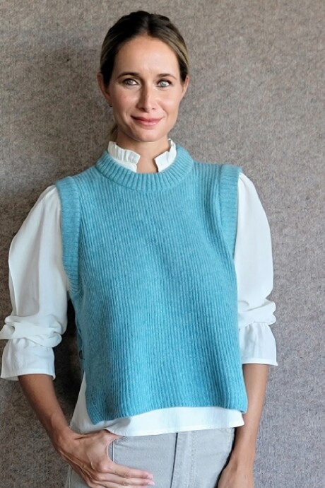 Chaleco Olivia Tourquesa
