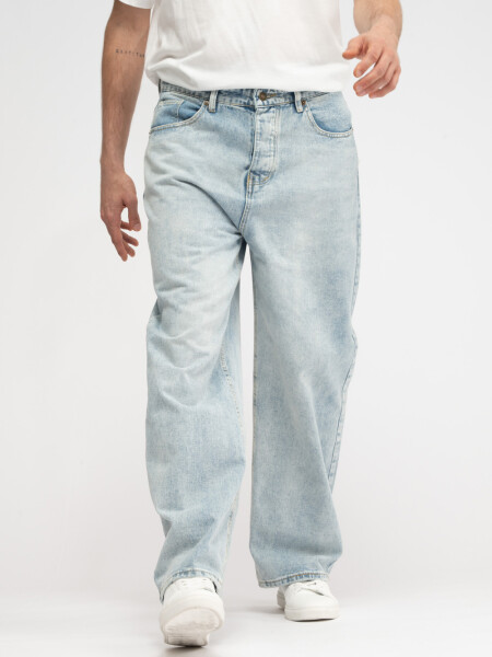 Pantalón Jean Ancho Azul Claro