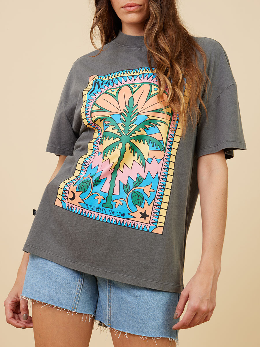 T-SHIRT DROMA RUSTY - Gris 