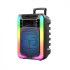 Parlante Portatil Bluetooth Karaoke C/ Microfono Recargable Color Negro