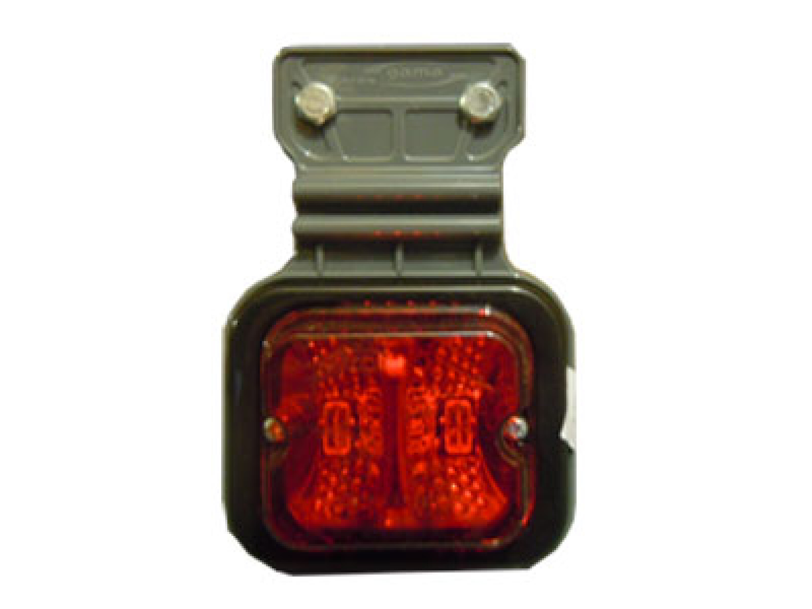 FARO LED - CUADRADO 4 LEDS CON SOPORTE 24V ROJO - 