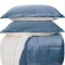 Acolchado Terciopelo y Corderito KARSTEN c/porta Almohada KING Sonata Azul