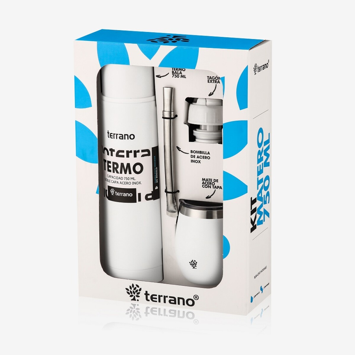 KIT MATERO BALA 750ML TERRANO - BLANCO 