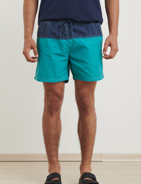 450602 SHORT COMBINADO HARRY Azul/verde