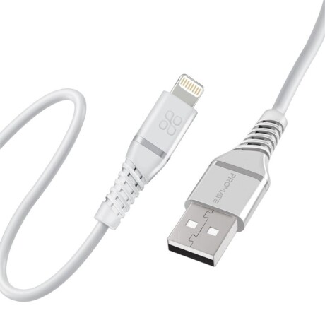 PROMATE POWERLINE-AI120.WHITE CABLE USB A LIGHTNING 1.2M MFI Promate Powerline-ai120.white Cable Usb A Lightning 1.2m Mfi