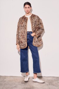 Campera Capitoneada Reversible Camel