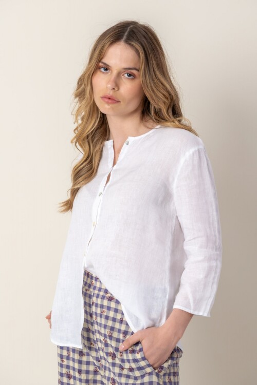 Camisa de Lino Blanco