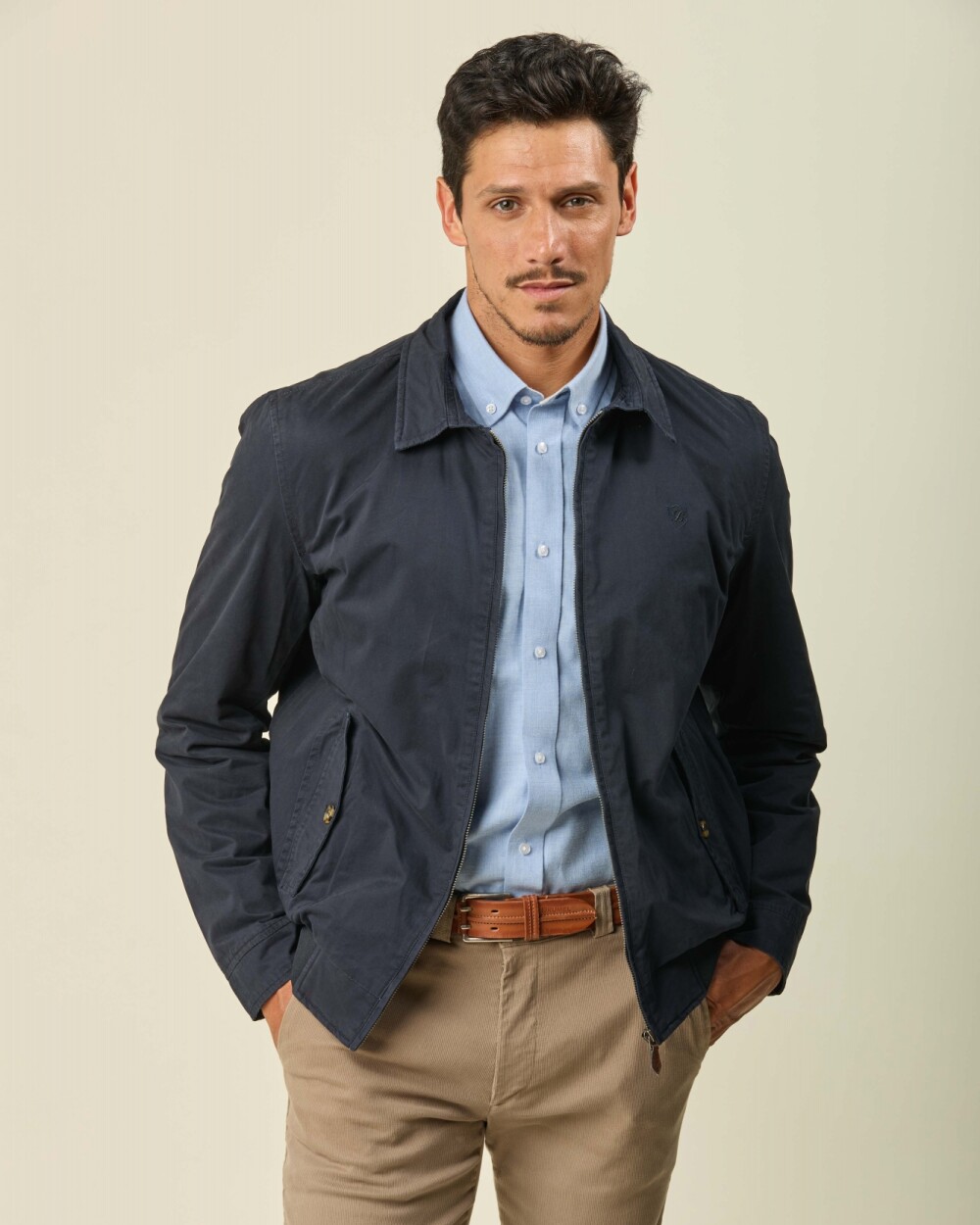 Campera Bomber Azul Oscuro