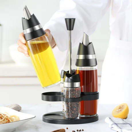 Aceitero/Vinagrero Automático C/Especieros Aminno Aceitero/Vinagrero Automático C/Especieros Aminno