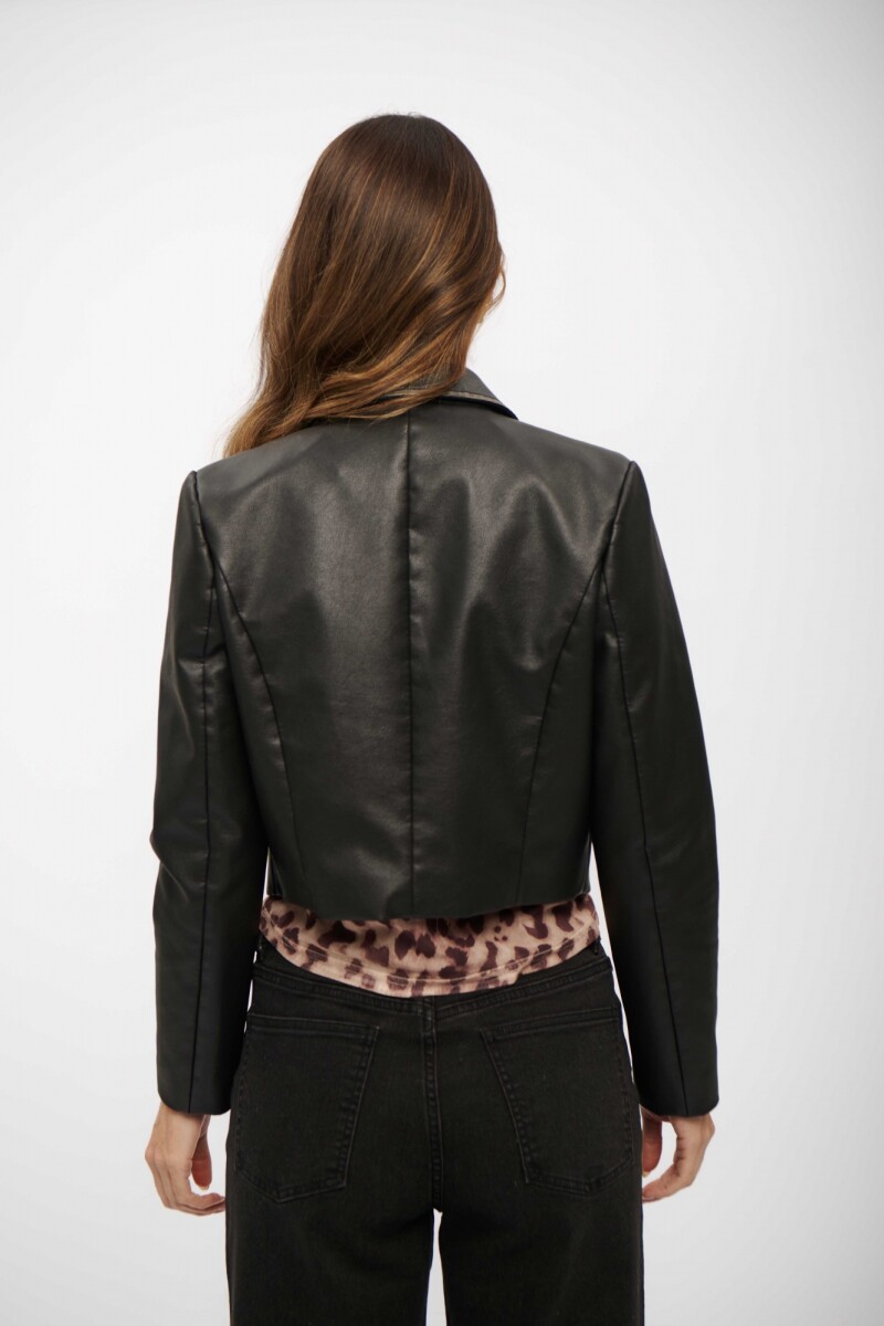 CAMPERA CUERINA ORNELA NEGRO