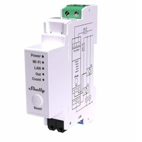 Medidor Monofasico Shelly Pro EM-50 Pm Wi-fi Din 001