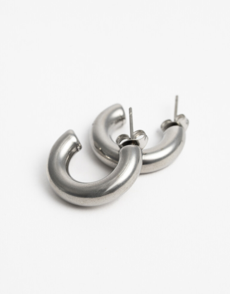 Aros Argollas Metal Argollas De Acero - Plateado