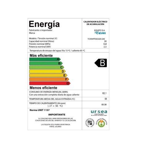 TERMOTANQUE TEM 30 LTS ACERO PRISMA TERMOTANQUE TEM 30 LTS ACERO PRISMA