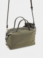 Bolso Tote De Textura Suave caqui