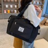 Bolso de viaje impermeable plegable y expandible negro