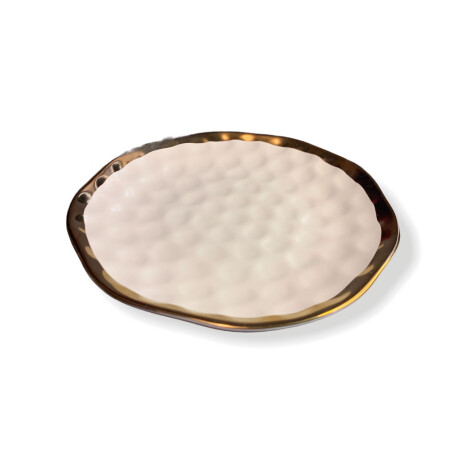 Plato de postre blanco Paramount Gold Plato de postre blanco Paramount Gold