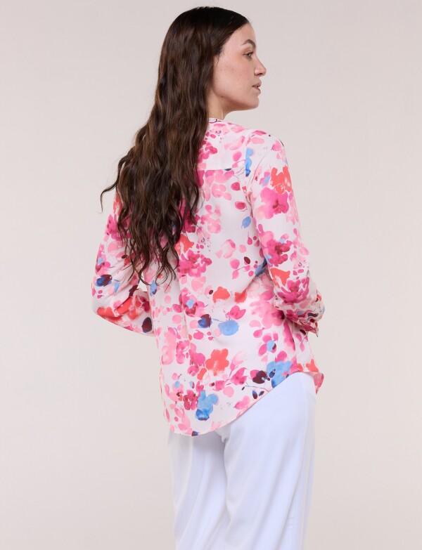 Blusa Gasa Print ROSA/MULTI
