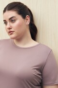 REMERA SUTRA Lila Grisáceo