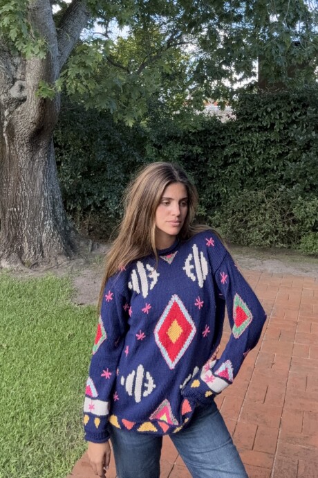 Sweater Gitano Base Azul Marino