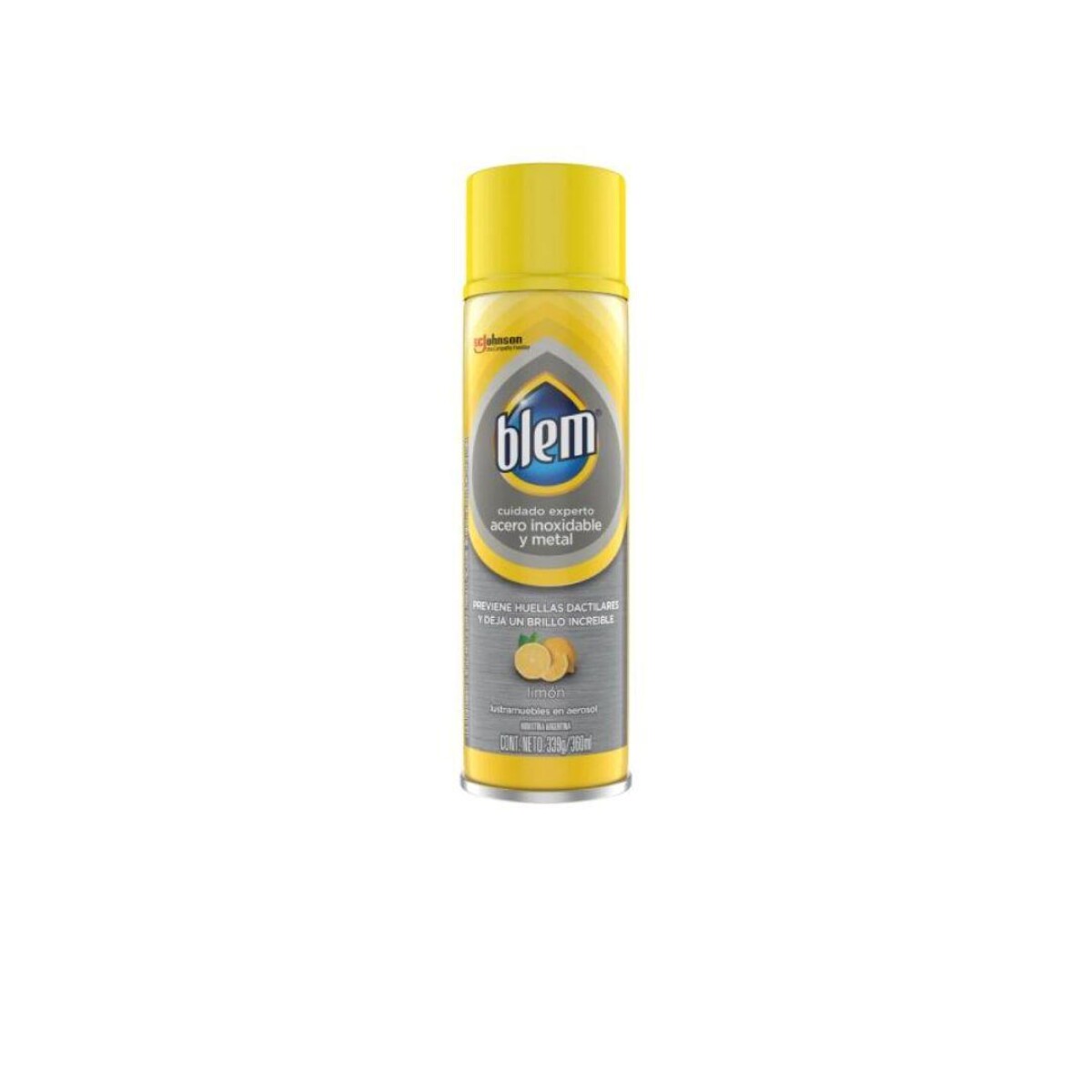 LUSTRAMUEBLES AEROSOL LIMÓN ACERO/METAL BLEM, 360CC 