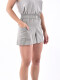 SHORT RIVIERA VERDE GRISACEO