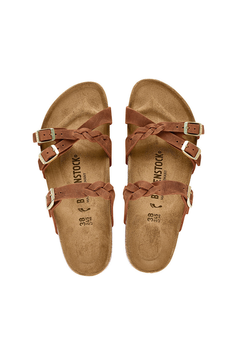 Sandalia Franca Braided Leoi - Regular Cognac