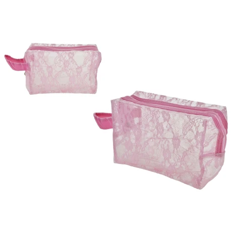 COSMETIQUERO DE PVC CON ENCAJE 21791-EL CLON COSMETIQUERO DE PVC CON ENCAJE 21791-EL CLON