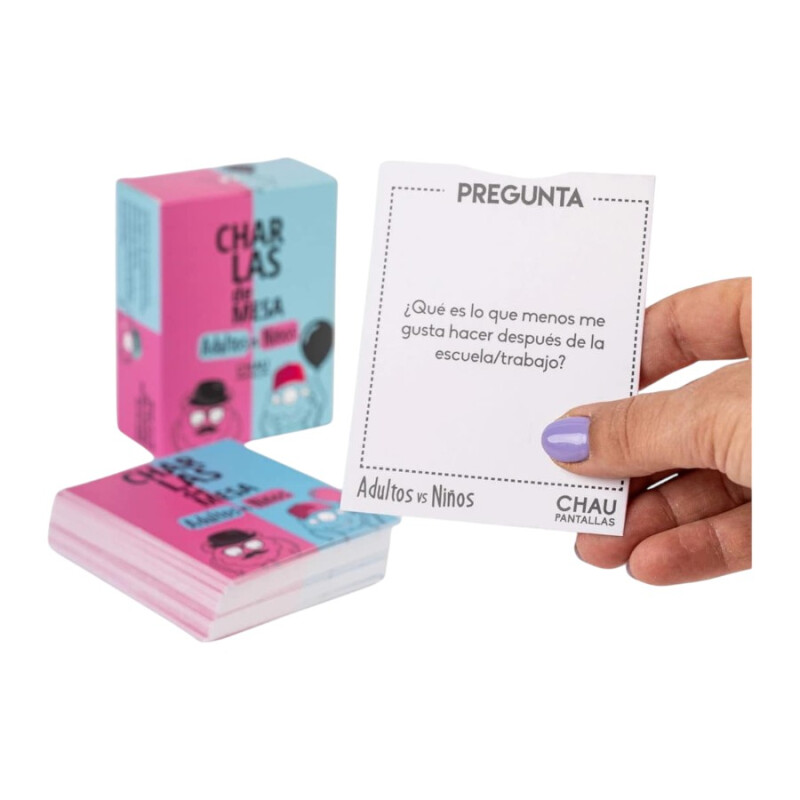 Charlas de mesa Adultos vs Niños Chau Pantallas Charlas de mesa Adultos vs Niños Chau Pantallas
