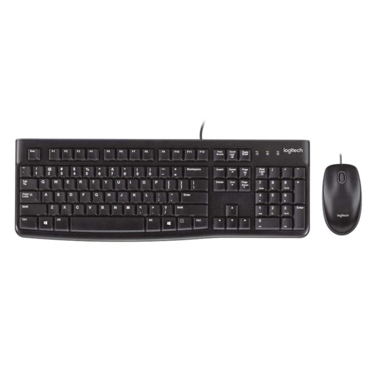 Teclado LOGITECH MK120 + Mouse Usb Español - Black 