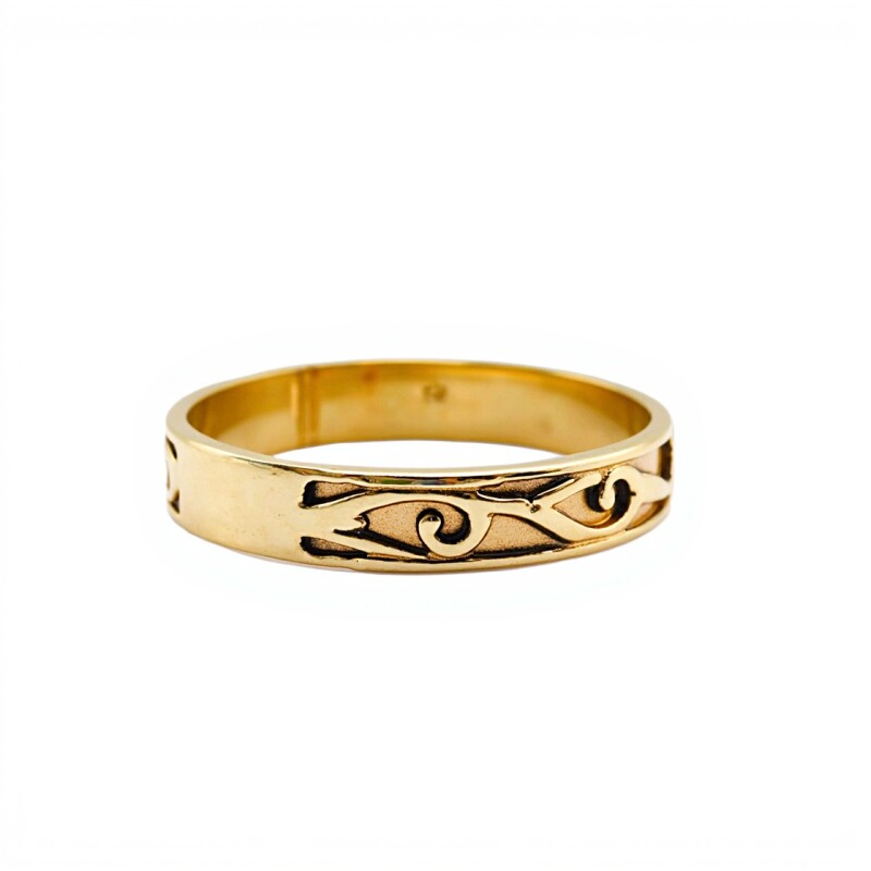 Anillo Labrado-Oro bajo-Sin Piedra-AN8202 sinpiedra