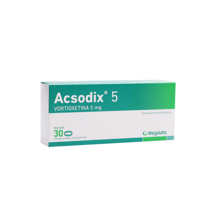 ACSODIX 5 MG. CJ X 30 COMP. única