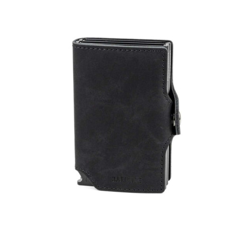 Billetera Baleine Double Kansas Full Black Negro