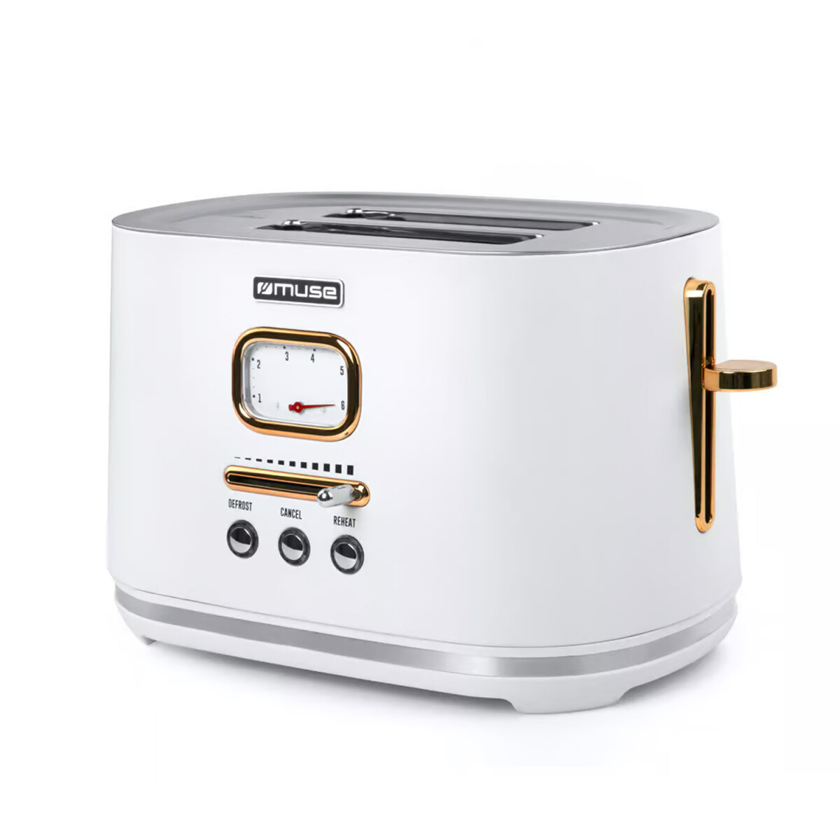 Tostadora 2 Panes Vintage Muse Ms-130w Auto Stop - TOSTADORA MUSE MS130W BLANCO 