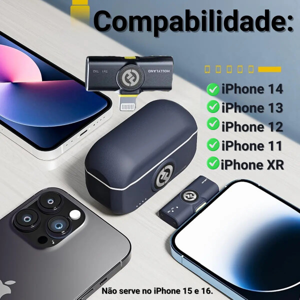 Micrófono Hollyland Lark M2 Duo Lightning MICROFONO HOLLYLAND LARK M2 DUO LIGHTNIN