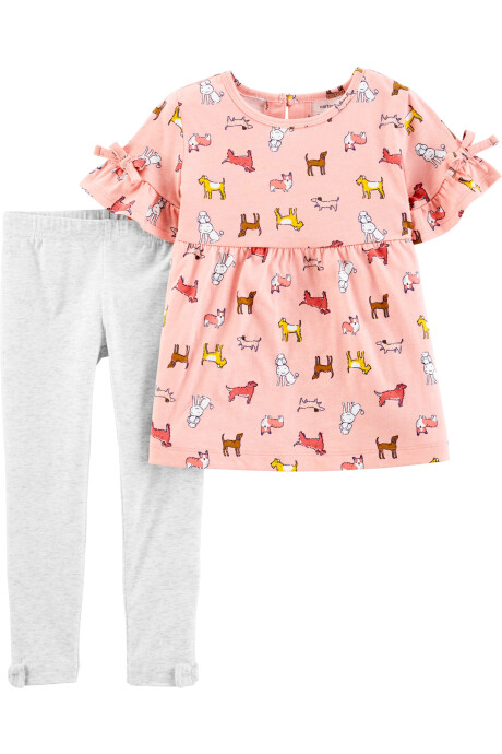 Set dos piezas remera manga corta y leggings 0
