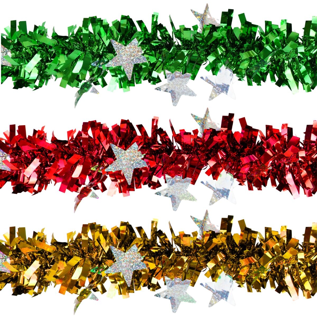 Boa metalizada con estrellas 