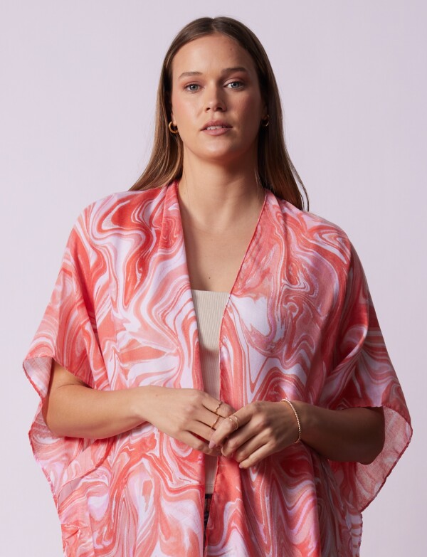 Kimono Printed CORAL/MULTI