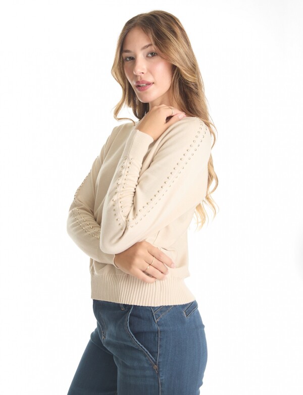 Buzo Dolman Tachas BEIGE