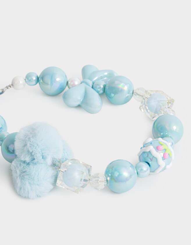 Accesorios De Celular Varios Accesorios Celular Strap De Mostacillas Para Celular - Azul Celeste