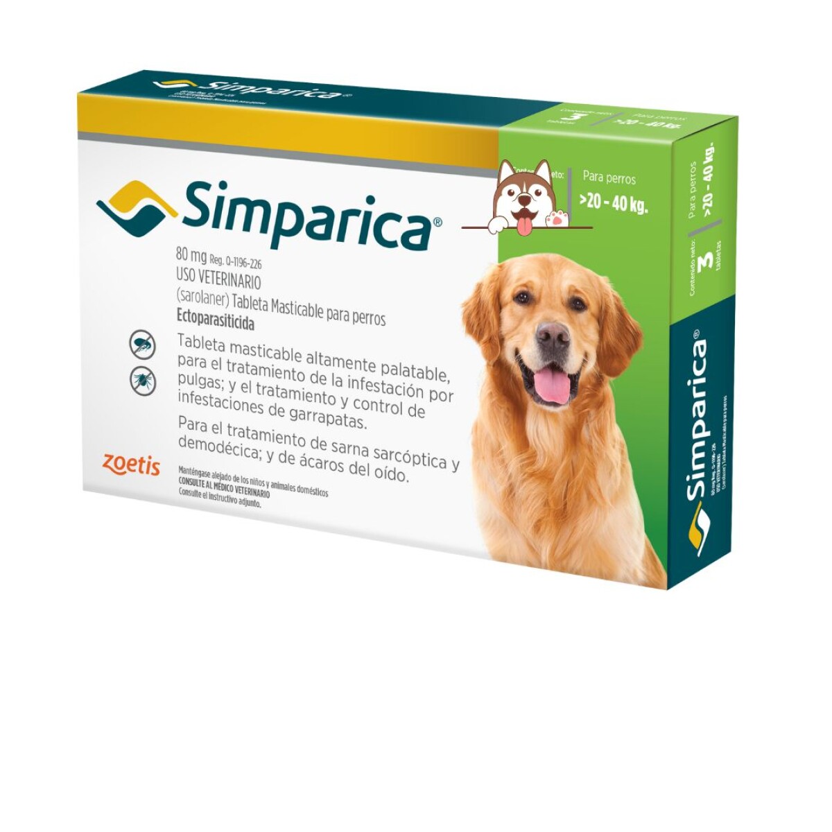 Simparica 1 Comp 20 - 40kg 